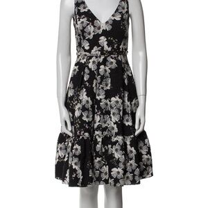 Erdem 100% Silk Floral Dress – Pleated with Pockets